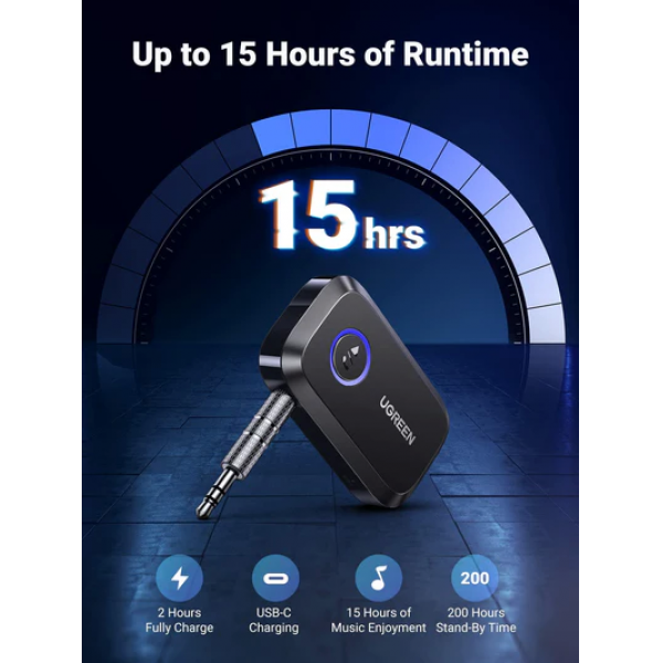 UGREEN Bluetooth 5.3 AUX Sound Receiver 3.5mm | Klikk Malta