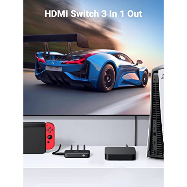 UGREEN HDMI 3-port (3 in 1 Out) Switch with... | Klikk Malta