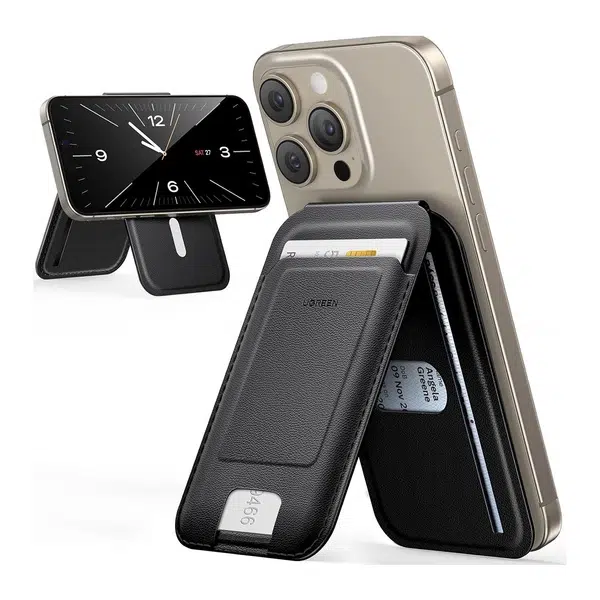 UGREEN Magnetic MagSafe Wallet Stand Black | Klikk Malta