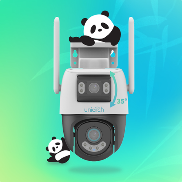 Uniarch Panda P 3+3MP PT Outdoor Wi-Fi Camera | Klikk Malta