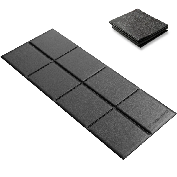 Urevo Fitness Equipment Mat 160cm x 65cm Black | Klikk Malta