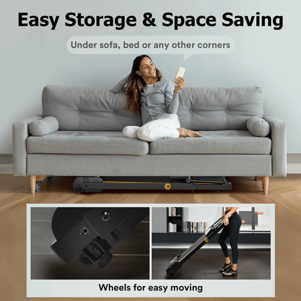 Urevo Foldi Mini Walking & Running Treadmill | Klikk Malta