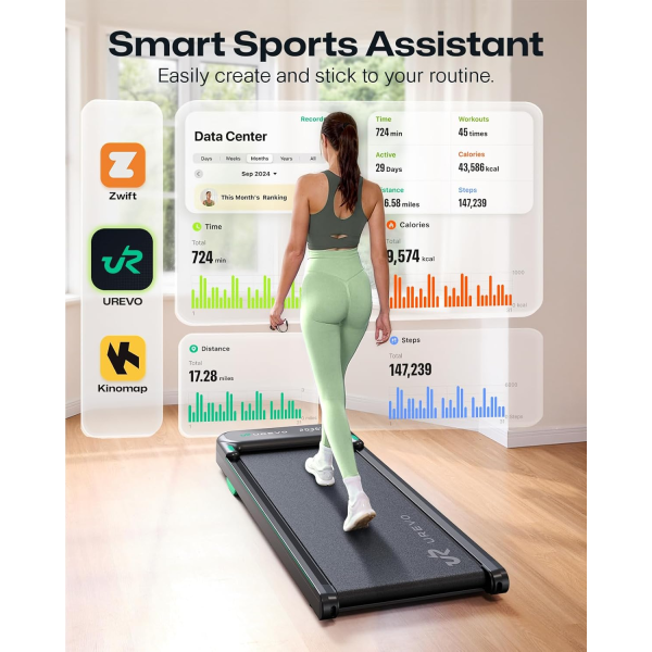 Urevo Spacewalk E4APP Electric Treadmill | Klikk Malta