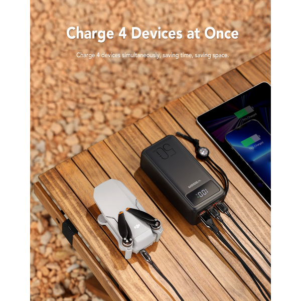 Veger 50,000mAh Power Bank Tank Lite 22.5W | Klikk Malta