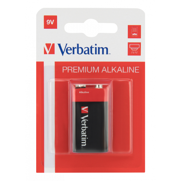 Verbatim 9V Alkaline Battery | Klikk Malta