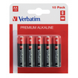 Verbatim Alkaline 10 Pack AA Batteries | Klikk Malta