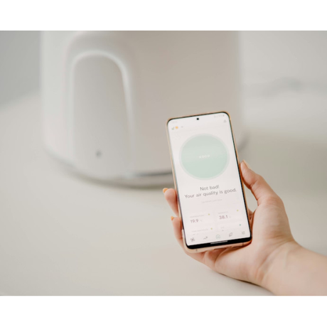 Vitesy Natede Smart White Pot & Grey Base | Klikk Malta