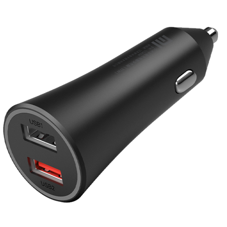 Xiaomi Mi 37W 2-Port Car Charger Black | Klikk Malta