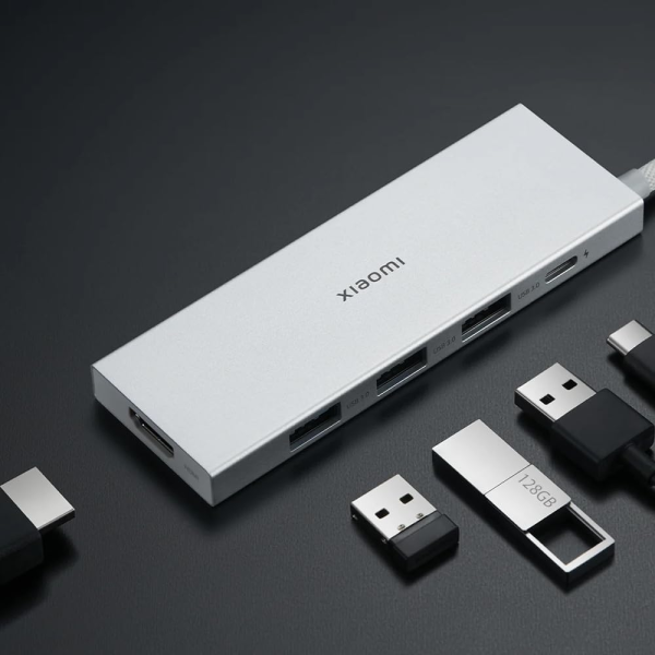 Xiaomi 5-in-1 Type-C Hub Silver | Klikk Malta