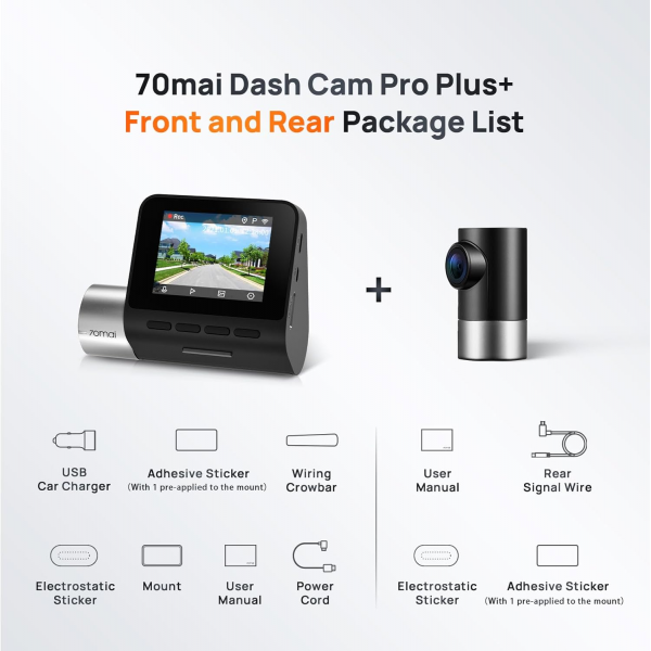 Xiaomi 70mai A510 Dash Cam 5MP 140° GPS Fro... | Klikk Malta