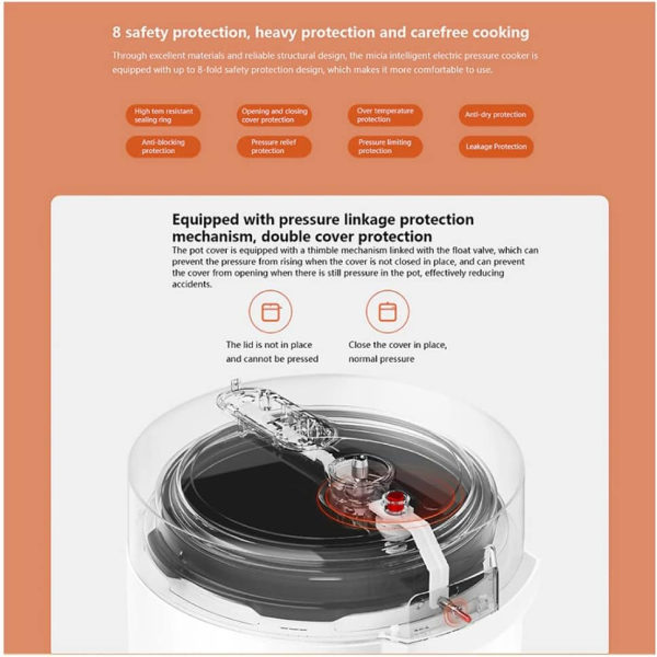 Xiaomi Electric Pressure Cooker 4.8L | Klikk Malta
