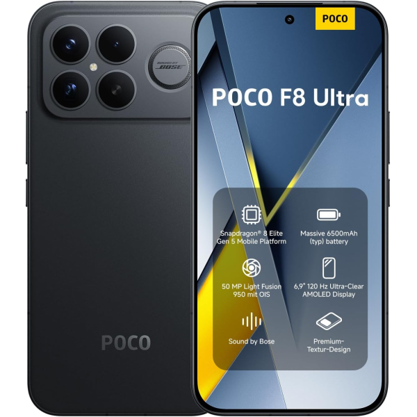 Xiaomi Poco F8 Ultra 5G DS 16GB 512GB Black | Klikk Malta