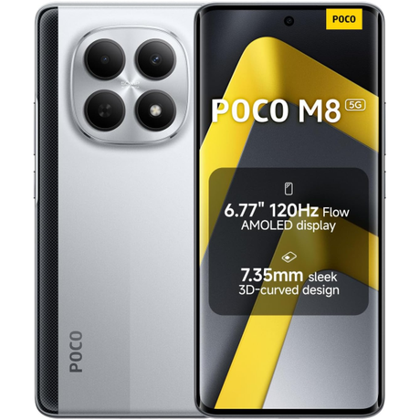 Xiaomi Poco M8 5G DS 8GB 256GB Silver | Klikk Malta