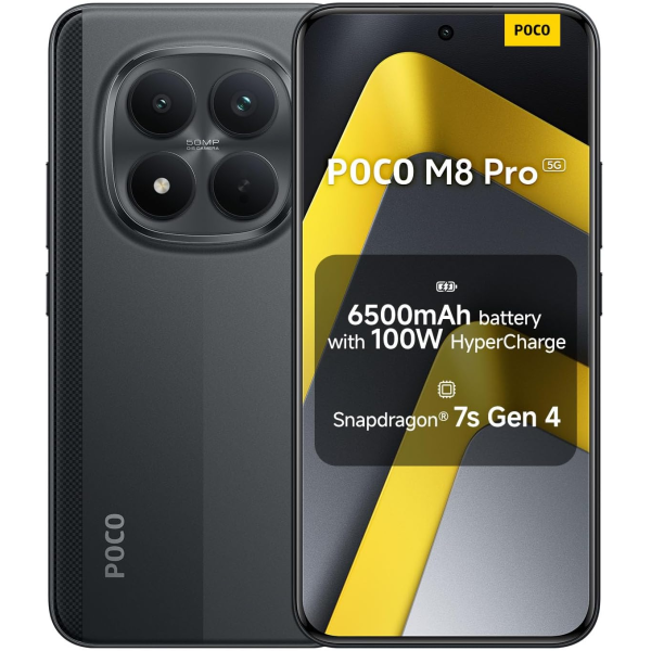 Xiaomi Poco M8 Pro 5G DS 12GB 512GB Black | Klikk Malta