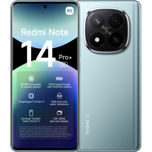 Xiaomi Redmi Note 14 Pro+ 5G 256GB / 8GB An... | Klikk Malta