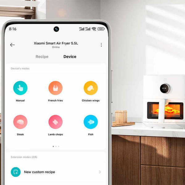 Xiaomi Smart Air Fryer 5.5L White | Klikk Malta