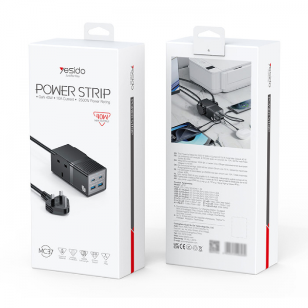 Yesido 40W USB Charger Hub 2xUSB-C 2xUSB-A ... | Klikk Malta