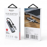 Yesido 5-in-2 USB-C/A Hub RJ-45, USB Type-C... | Klikk Malta