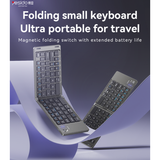 Yesido Bluetooth Foldable Keyboard Black | Klikk Malta