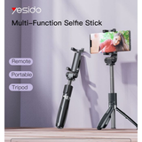 Yesido Bluetooth Selfie Stick Gimbal Tripod... | Klikk Malta