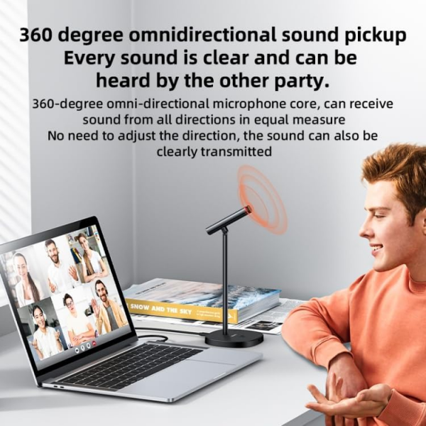 Yesido Desk Microphone with ANC | Klikk Malta