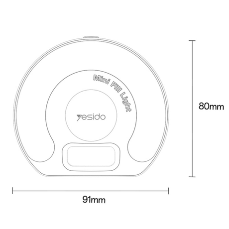Yesido DH13 Selfie Light 6.8W | Klikk Malta