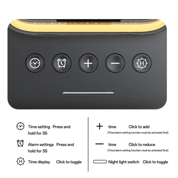 Yesido DS37 6-in-1 Wireless Charging Dock 25W | Klikk Malta