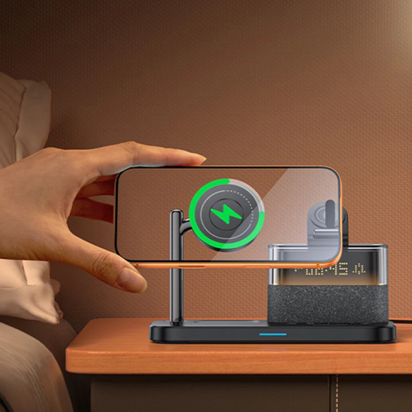 Yesido DS37 6-in-1 Wireless Charging Dock 25W | Klikk Malta