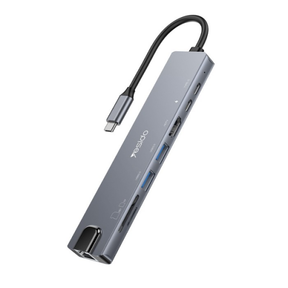 Yesido HB27 8-in-1 USB-C Hub (HDMI, RJ45, 2... | Klikk Malta