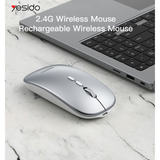 Yesido KB15 Wireless Mouse Silver | Klikk Malta
