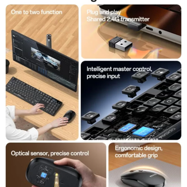 Yesido KB42 Wireless Keyboard & Mouse Engli... | Klikk Malta