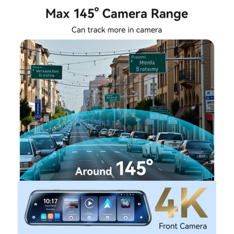 Yesido KM24 4K + 1K Car Mirror Dual Dash Ca... | Klikk Malta