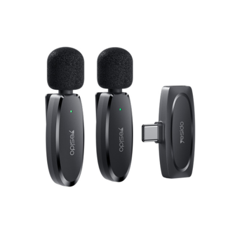 Yesido KR13 2-in-1 Lavalier USB-C Microphone | Klikk Malta