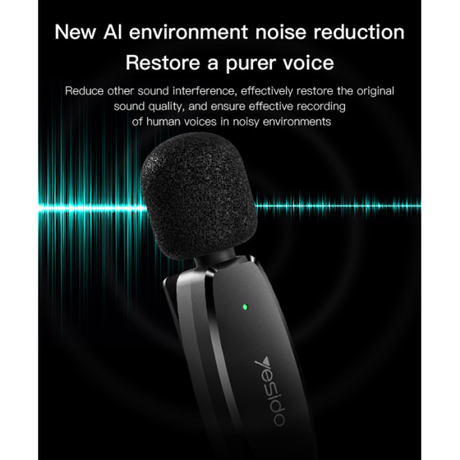 Yesido KR13 2-in-1 Lavalier USB-C Microphone | Klikk Malta