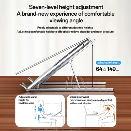 Yesido LP07 Foldable Laptop Stand | Klikk Malta