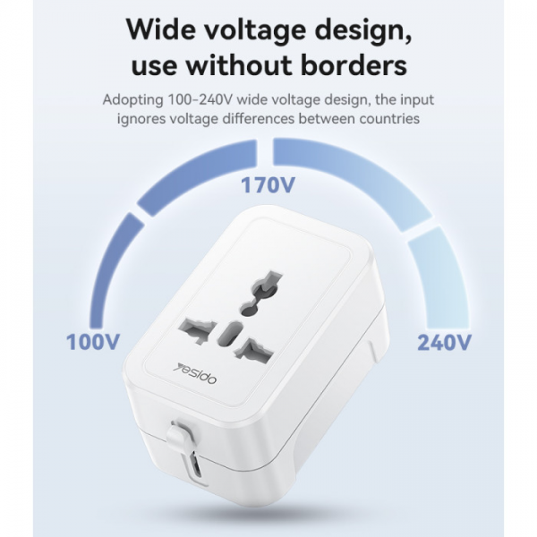 Yesido MC32 Universal Plug Converter | Klikk Malta