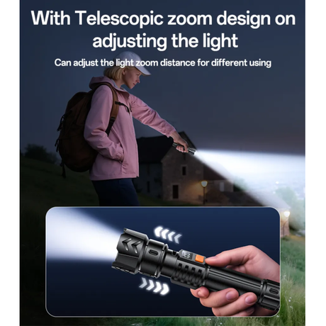 Yesido TC10 Telescopic Flashlight 220lm | Klikk Malta