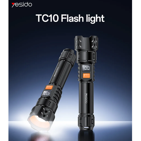 Yesido TC10 Telescopic Flashlight 220lm | Klikk Malta