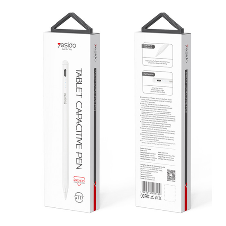 Yesido USB-C Active Stylus Pen for iPads White | Klikk Malta