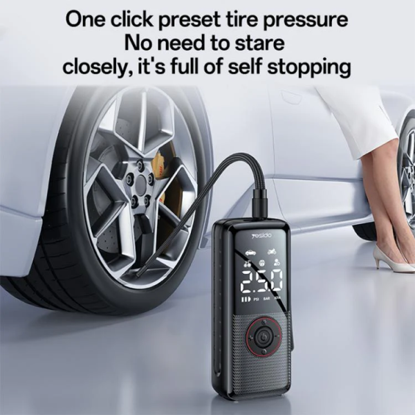 Yesido VC17 Tire Inflator Powerbank 5000mAh | Klikk Malta