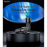 Yesido Y65 2-port USB Car Charger 100W (USB... | Klikk Malta