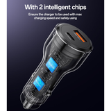 Yesido Y65 2-port USB Car Charger 100W (USB... | Klikk Malta