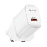 Yesido YC157 18W USB Wall Charger USB-A UK ... | Klikk Malta