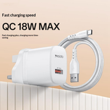 Yesido YC157 18W USB Wall Charger USB-A UK ... | Klikk Malta