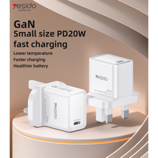 Yesido YC79 20W USB-C GaN Wall Charger Whit... | Klikk Malta